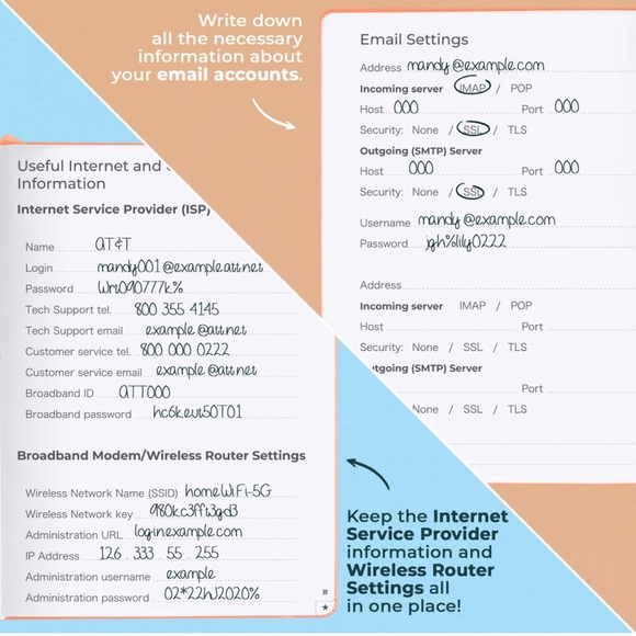 CLEVER FOX INTERNET PASSWORD BOOK NWT - Picture 6 of 7